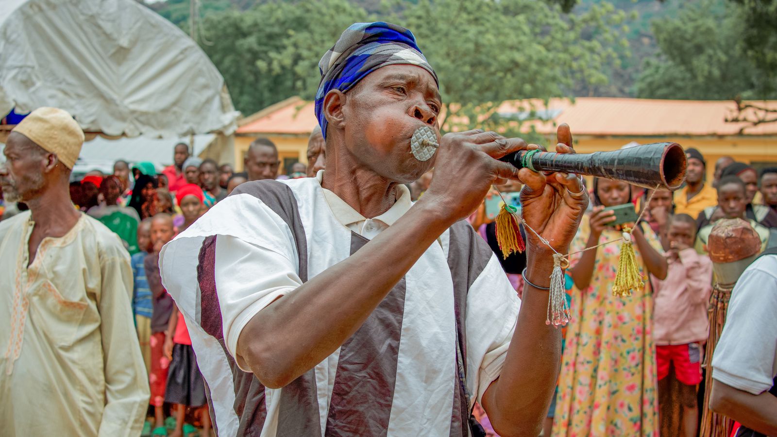 Cultural music performance in maiduguri nigeria, Cameroon