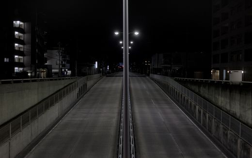 Deserted city street at night by Julien on Pexels