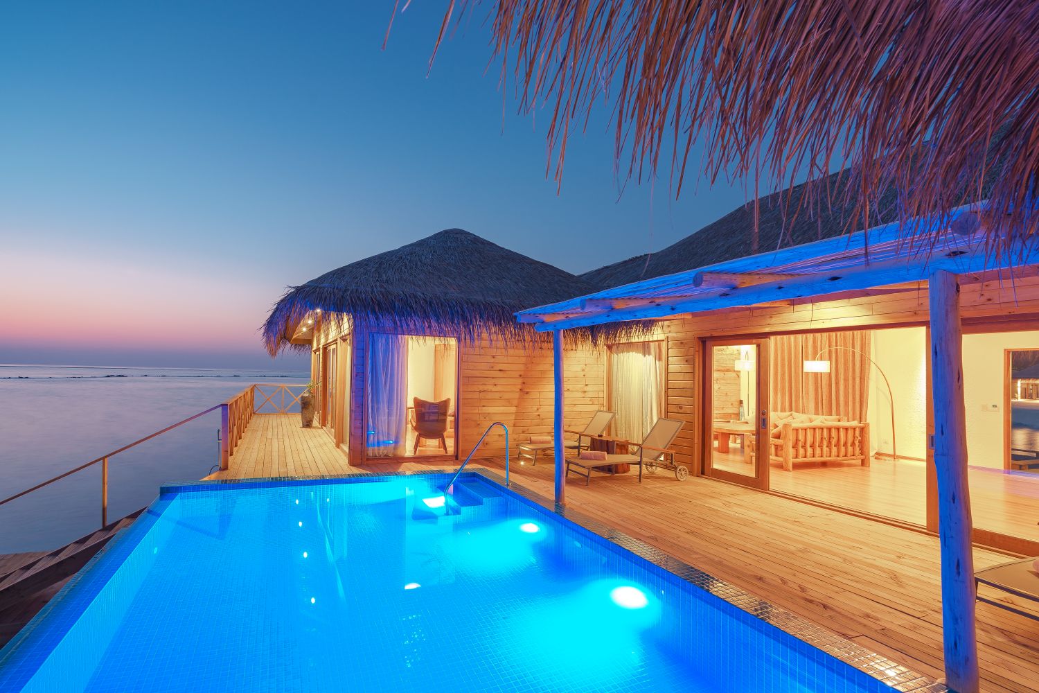 Weekend escape in a luxury overwater villa
