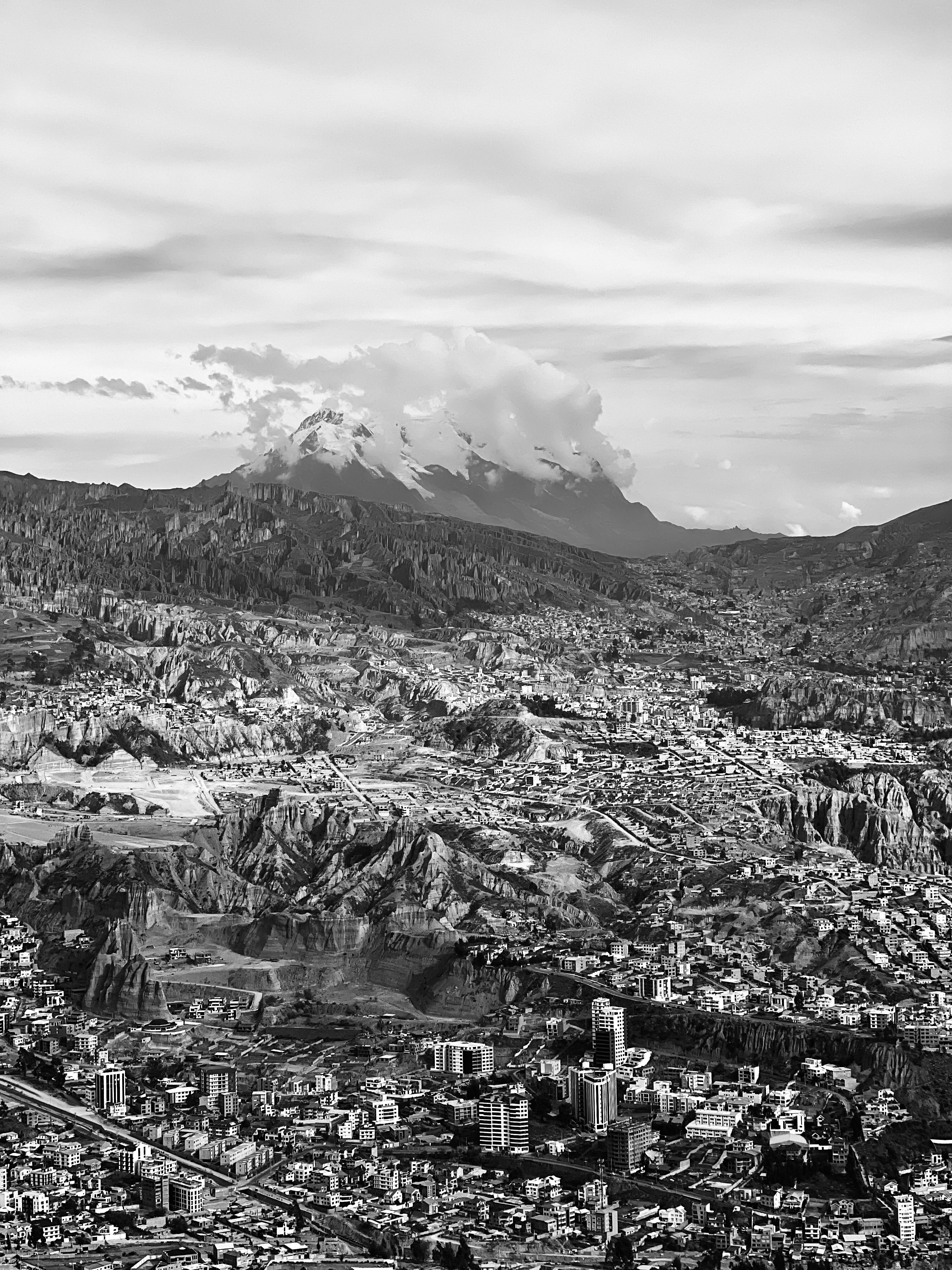 Aerial View of La Paz with Majestic Mountains · Free Stock Photo