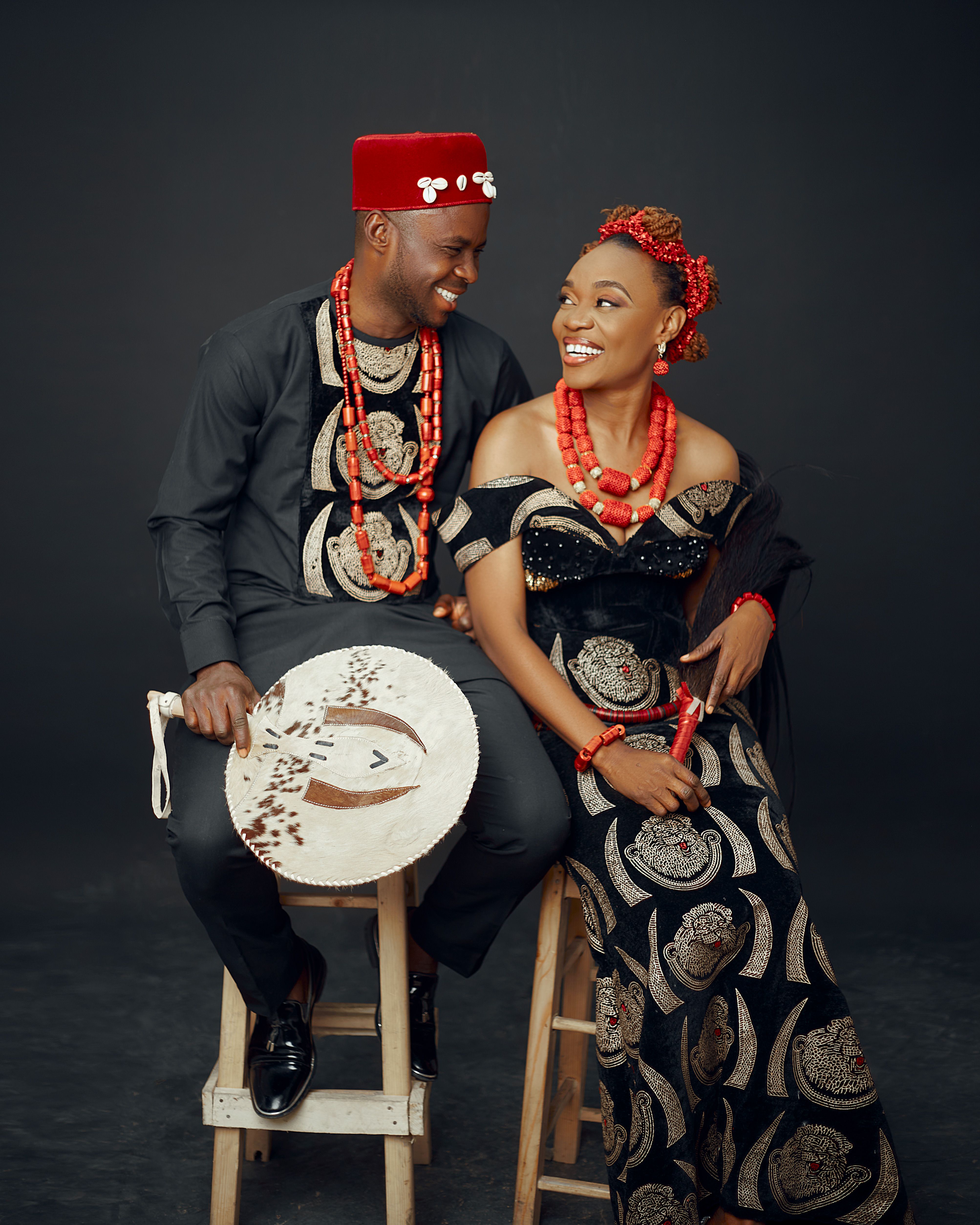 Traditional African Couple in Cultural Attire · Free Stock Photo