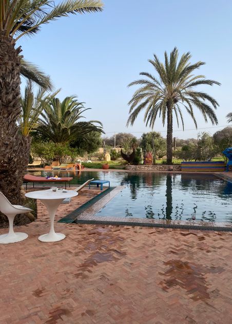 Salon contemporain appartement Guéliz Marrakech