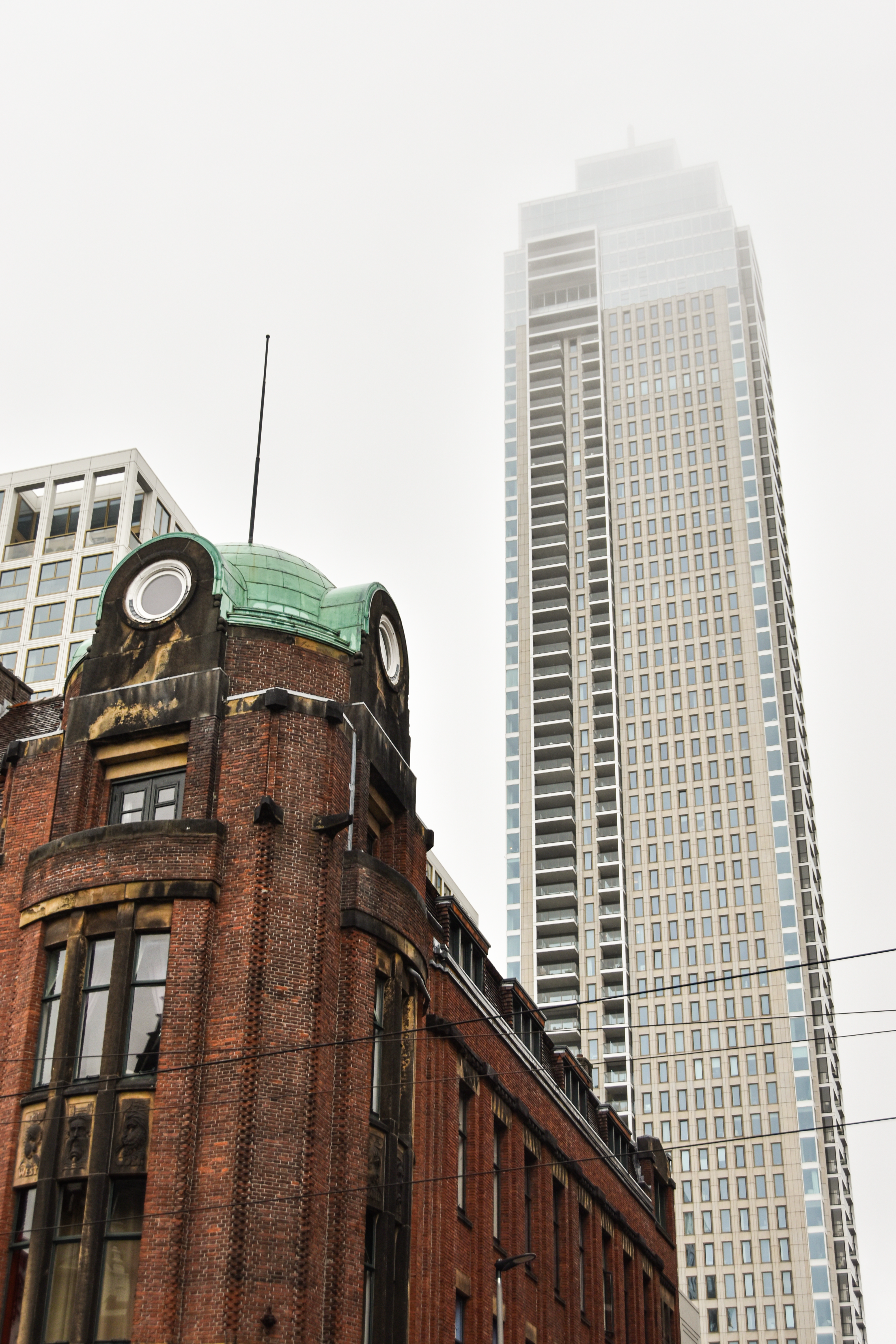 Curated visual reference: Visual Reference: Historical And Modern Architecture In Misty Cityscape