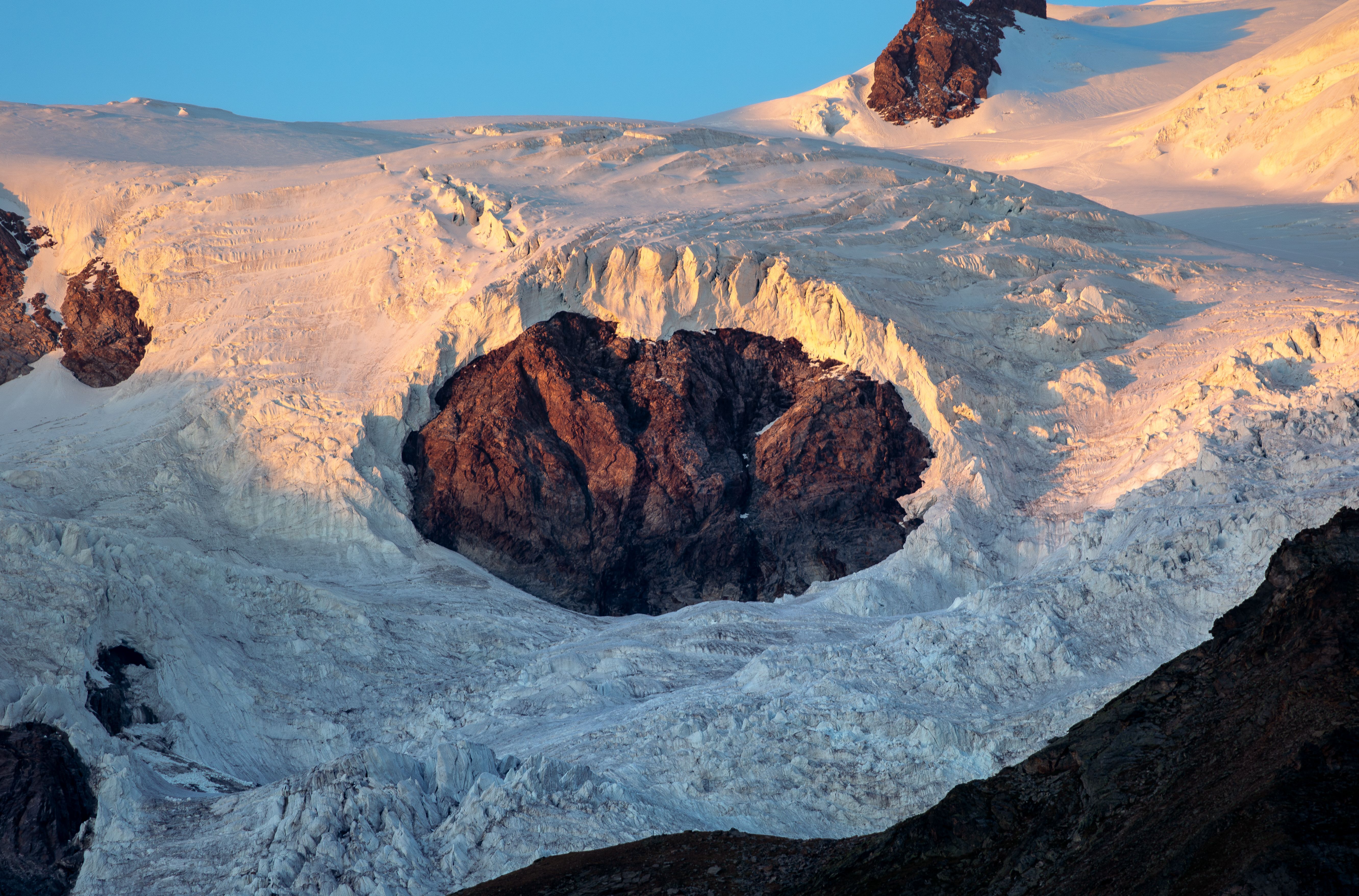 Sunset Over Glacier in Aosta Valley, Italy · Free Stock Photo