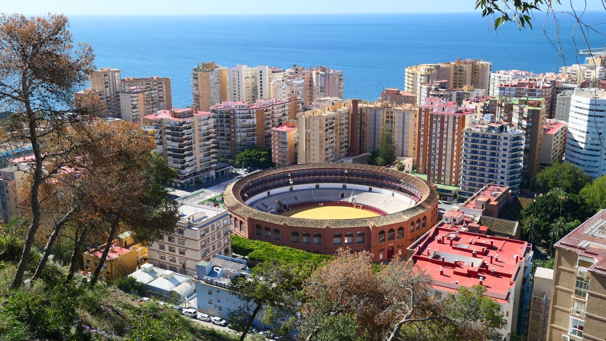 La Malagueta Málaga - arena și linia coastei