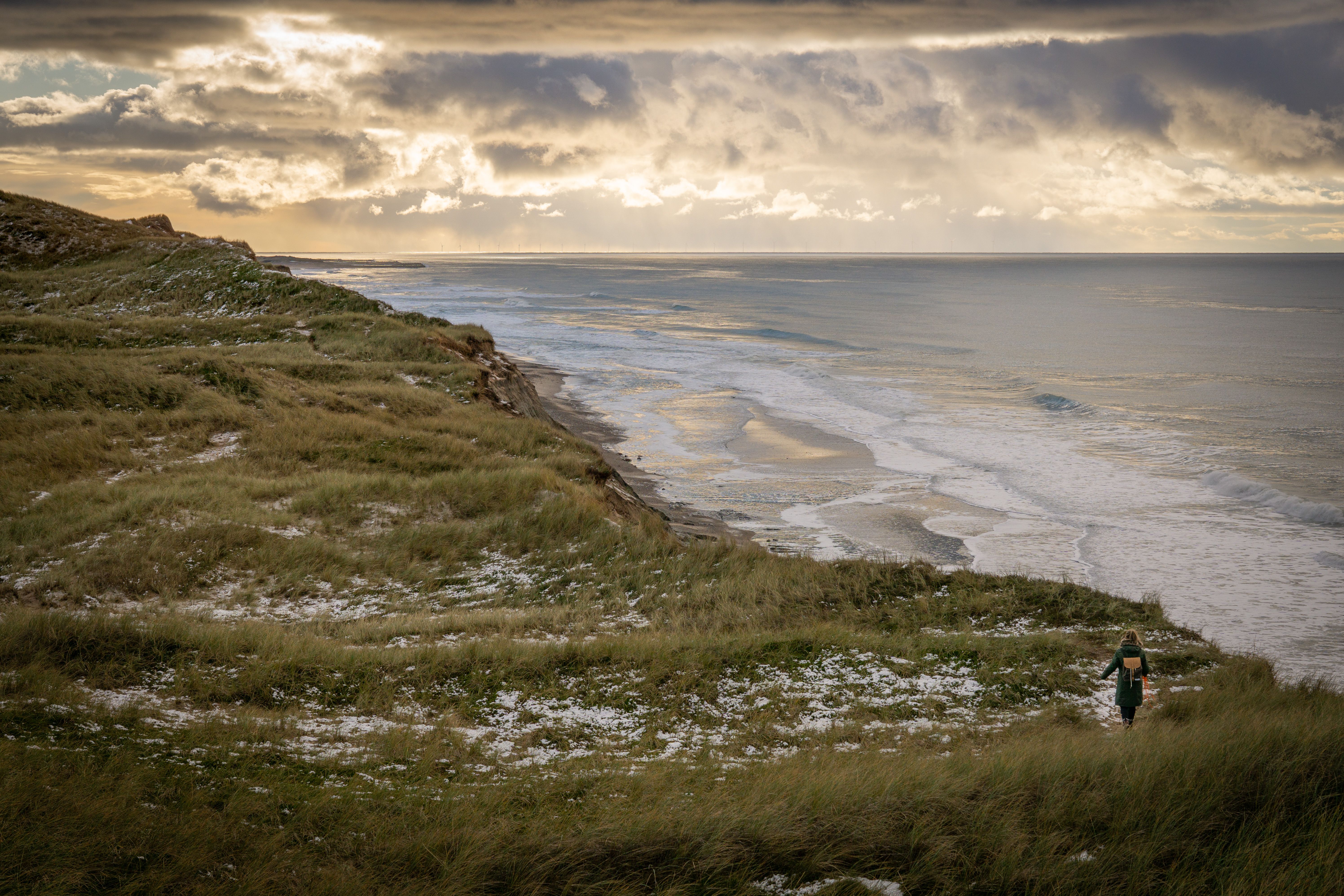Scenic Coastal View of Agger, Denmark at Dusk · Free Stock Photo