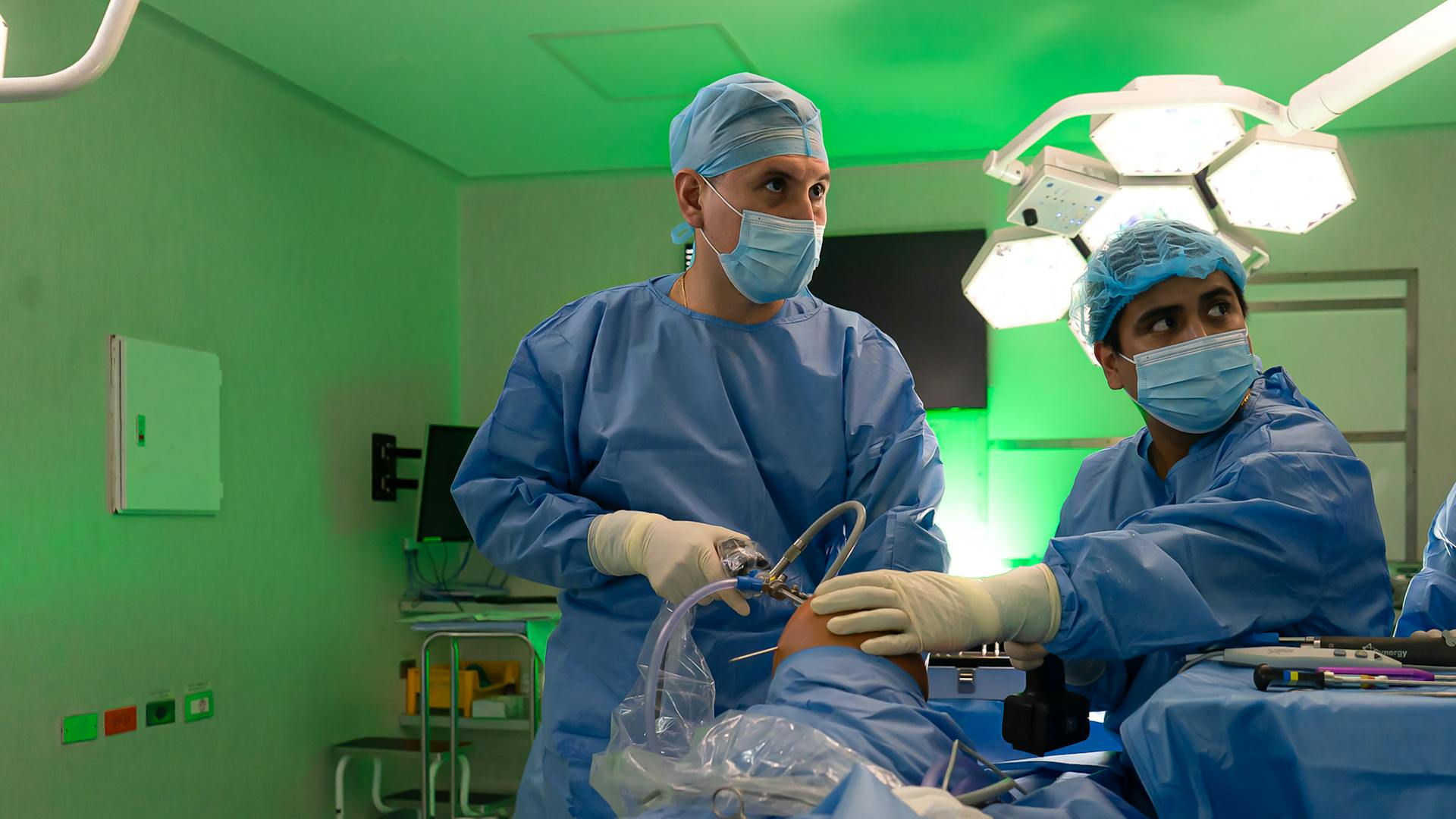 surgeons in operating room