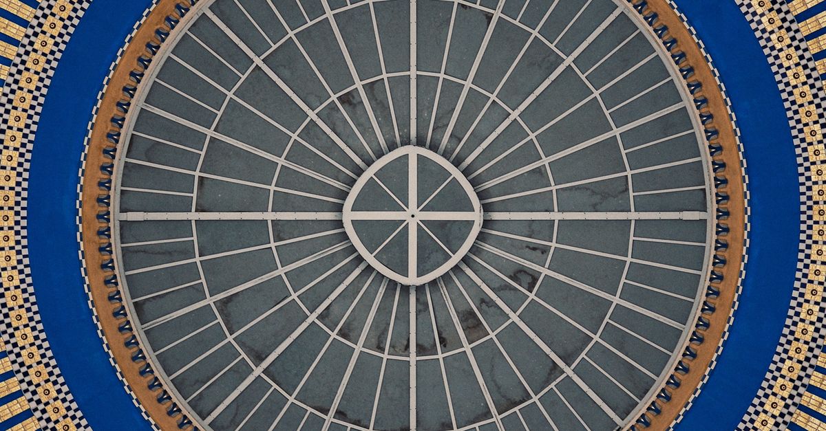 Dome Texture Pattern Circular Dome with Intricate Geometric Patterns · Free Stock Photo