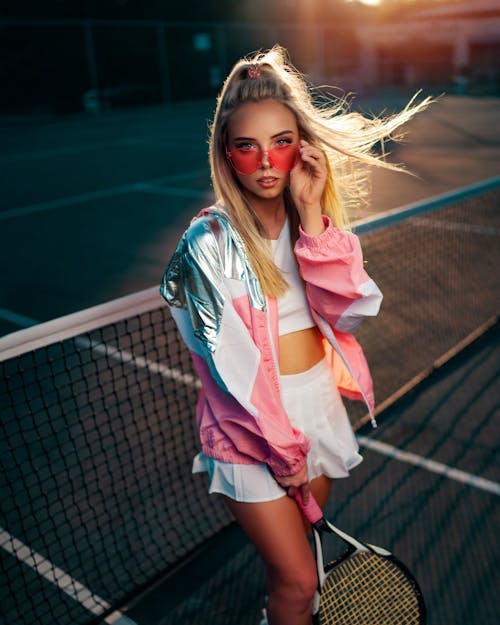 Photo Of Woman Holding Tennis Racquet