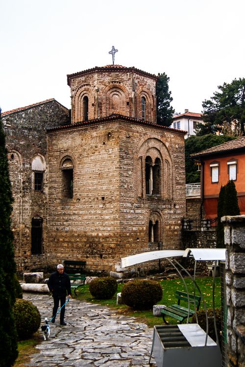 Free Explore the stunning architecture of a traditional Orthodox church in Ohrid, North Macedonia. Stock Photo