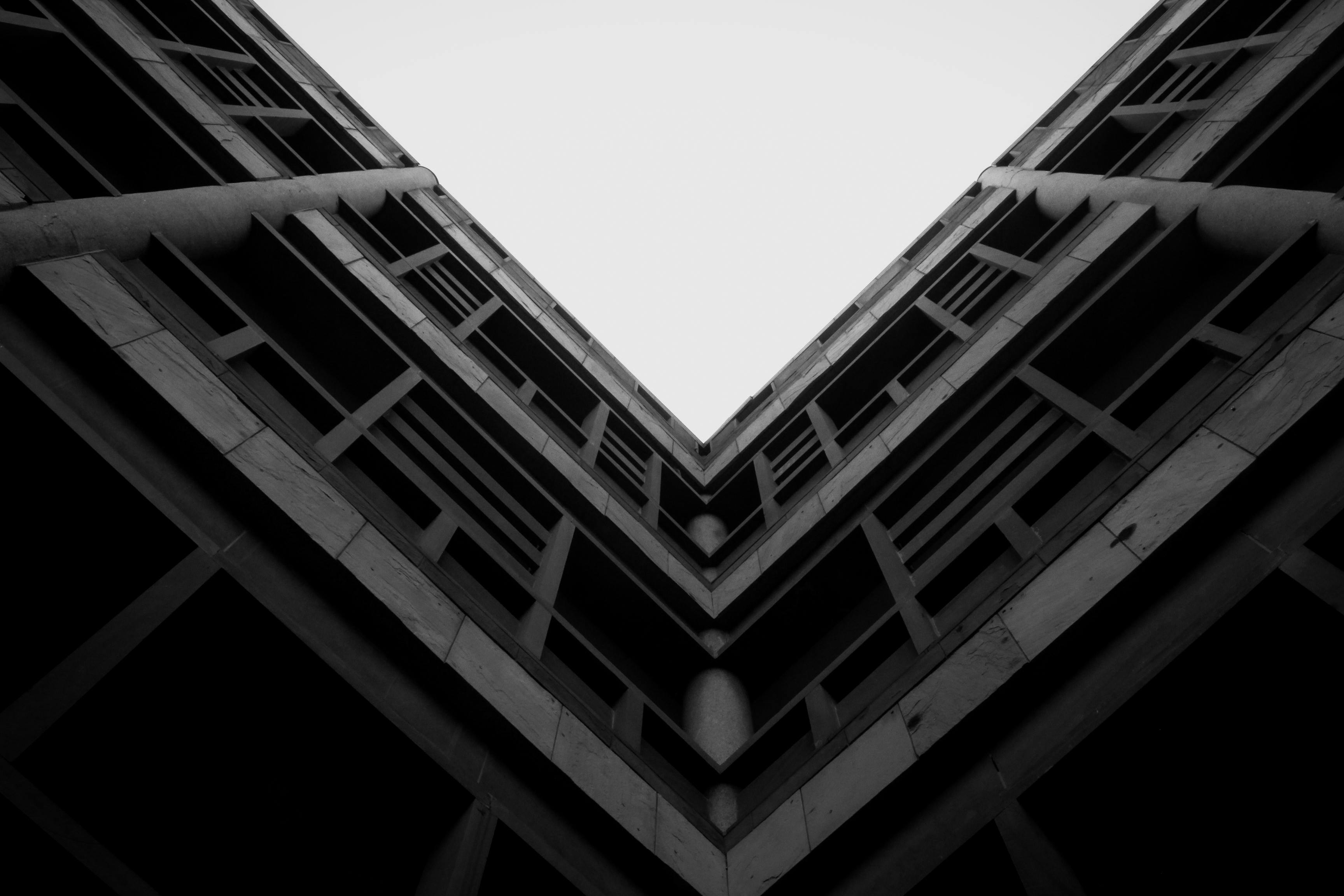 Black And White Photo Of Building · Free Stock Photo