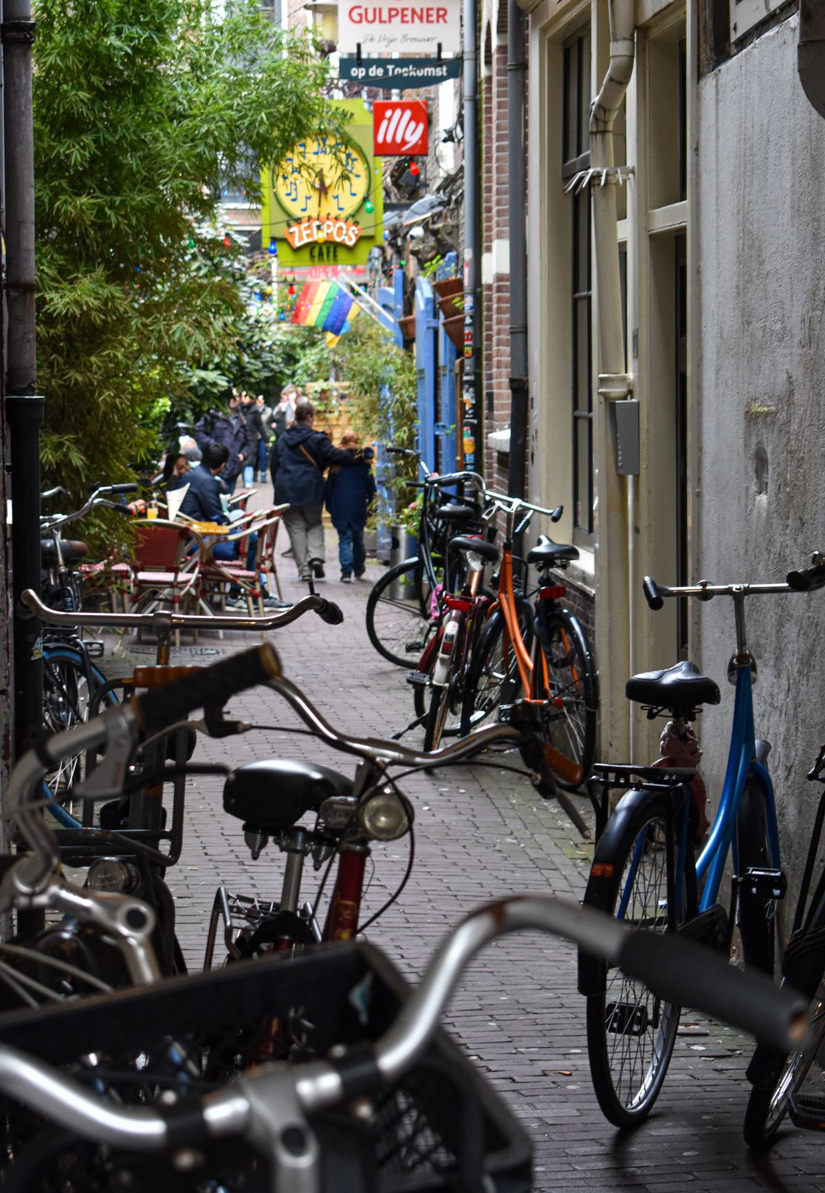 Amsterdam Oost - stradă cu biciclete