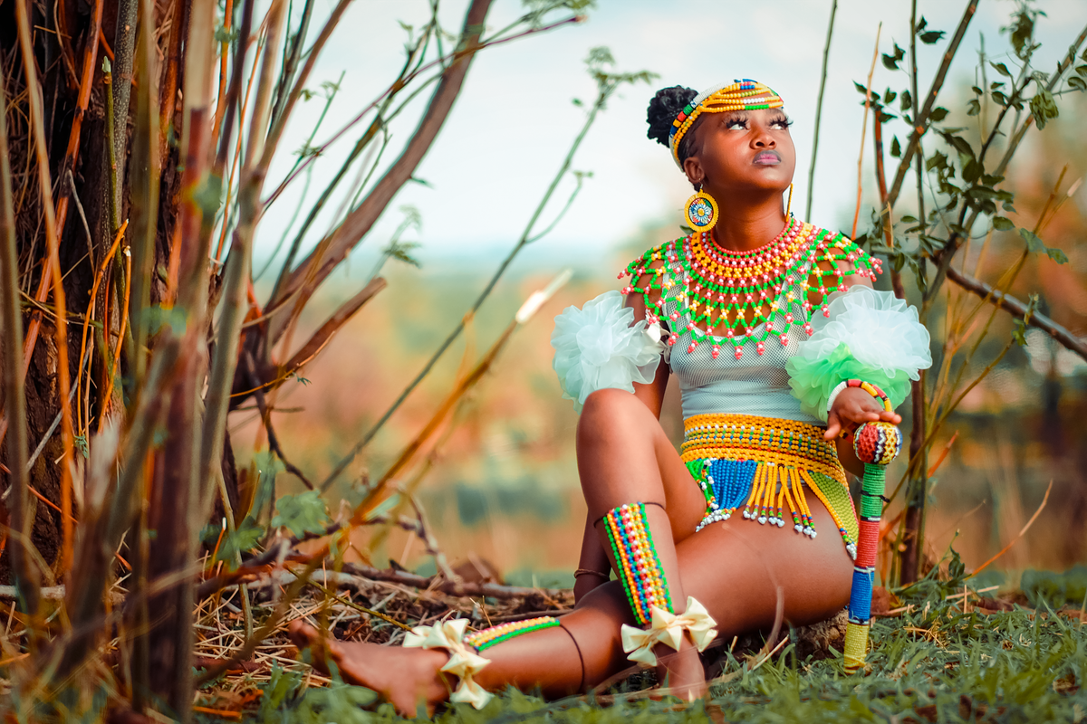 Vibrant Traditional African Attire Outdoors · Free Stock Photo