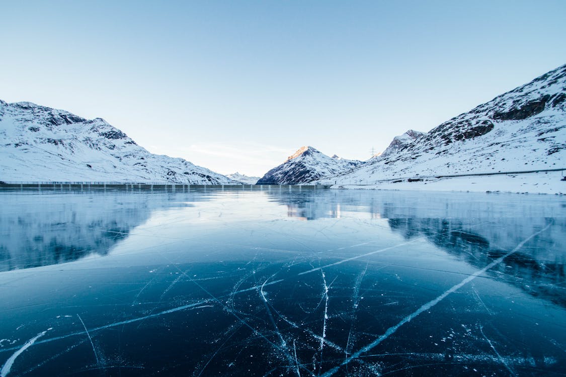 Free Ice River Photography Stock Photo