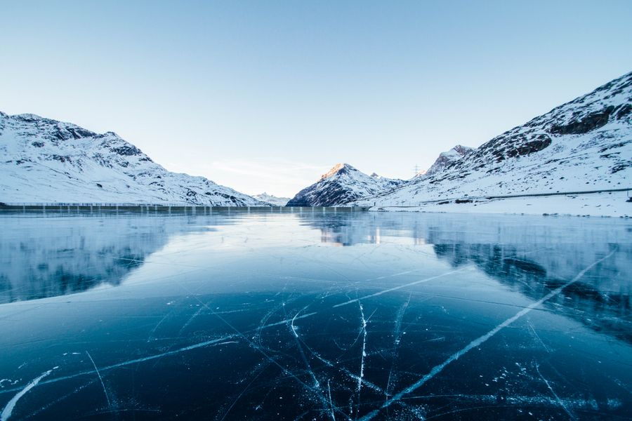 Melting Arctic ice floes