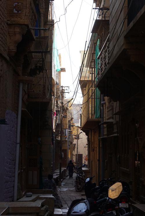 Free                                Narrow ancient street Stock Photo
