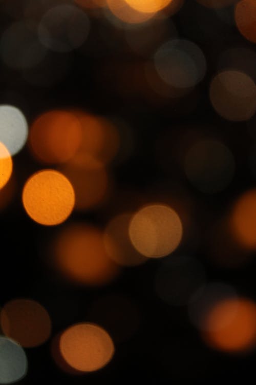 Yellow and White Bokeh Lights