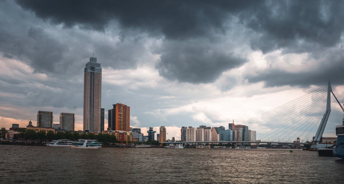 The Erasmusbrug and Rotterdam's high-rise skyline