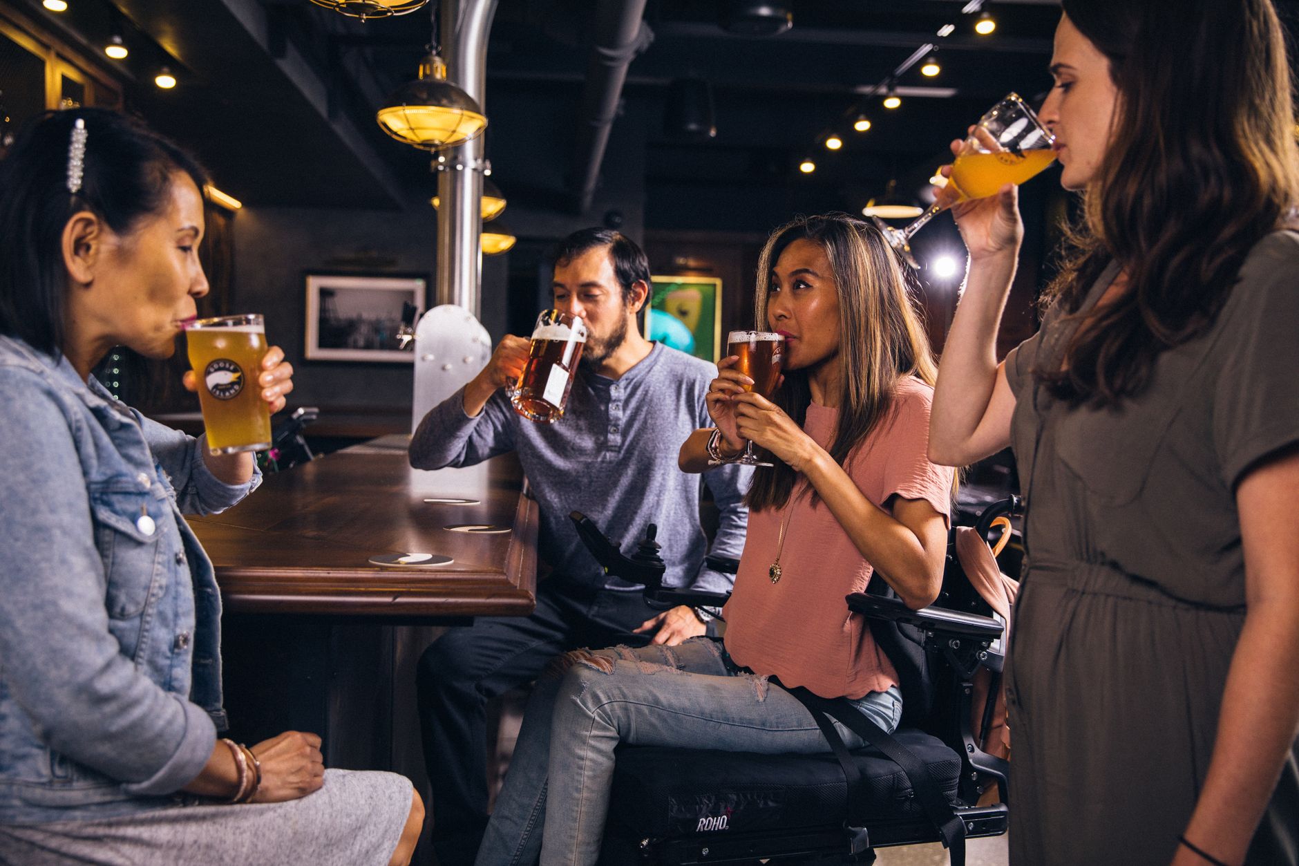 Classic British pub pint in Epcot United Kingdom pavilion