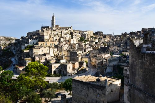 Free Explore the stunning ancient architecture of Matera, Italy with this captivating view. Stock Photo