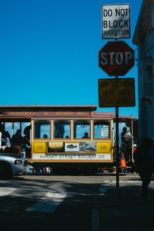 People Riding Tram