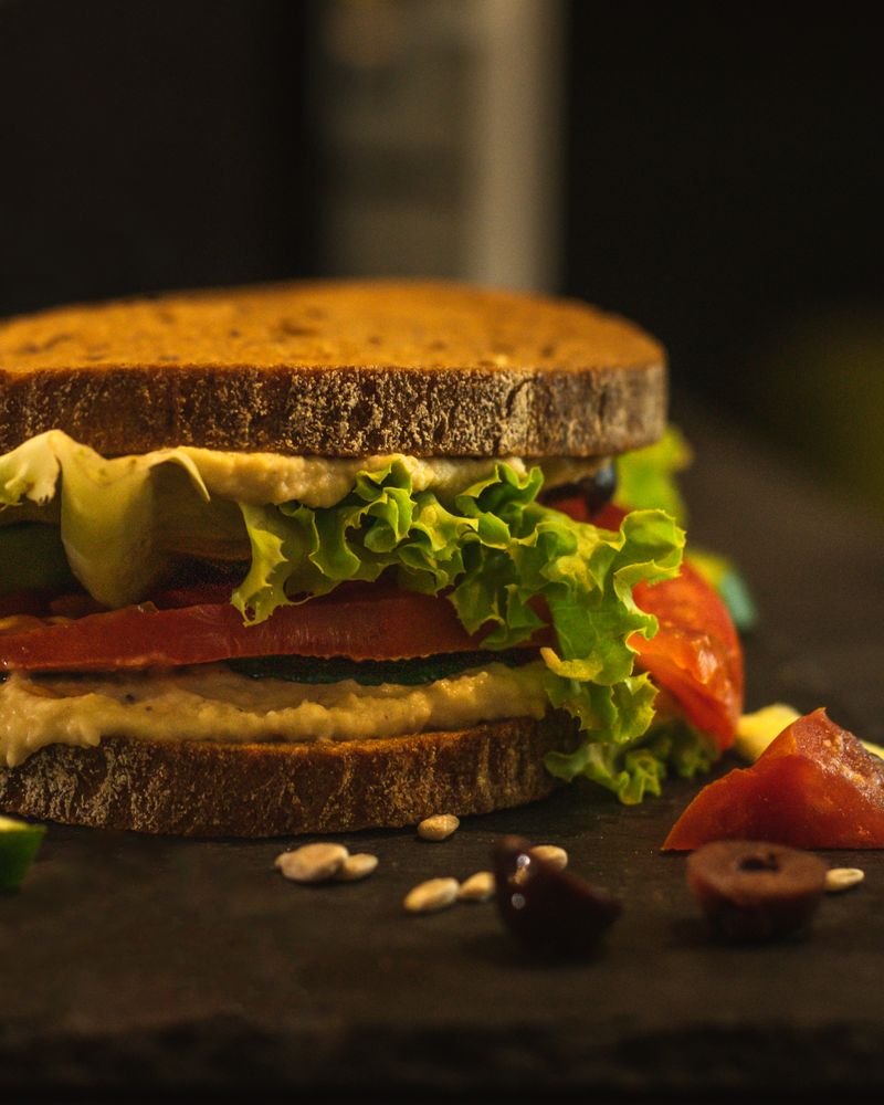 Vegetable Sandwich — fresh veg & mint chutney