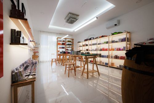 Free Bright and modern diecast model store interior in Phnom Penh, Cambodia. Stock Photo