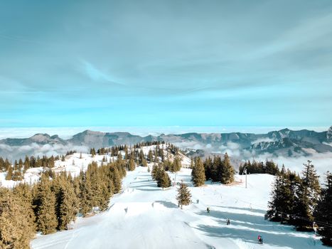 ski slope snow
