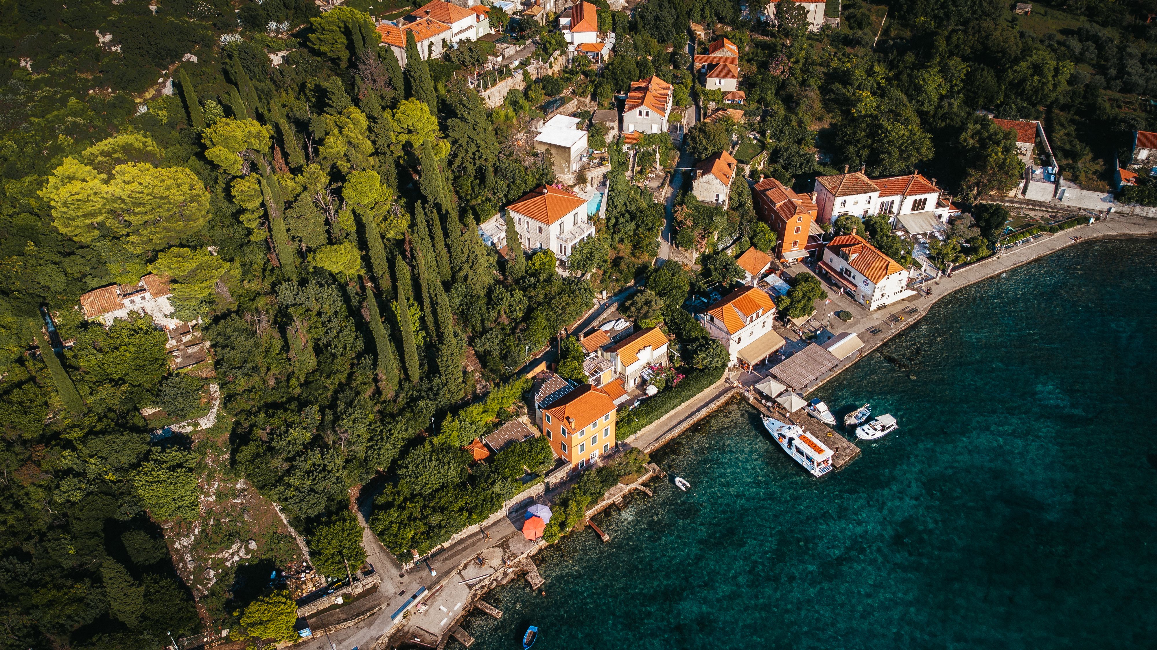 Aerial View of Koločep Island Coastline in Croatia · Free Stock Photo