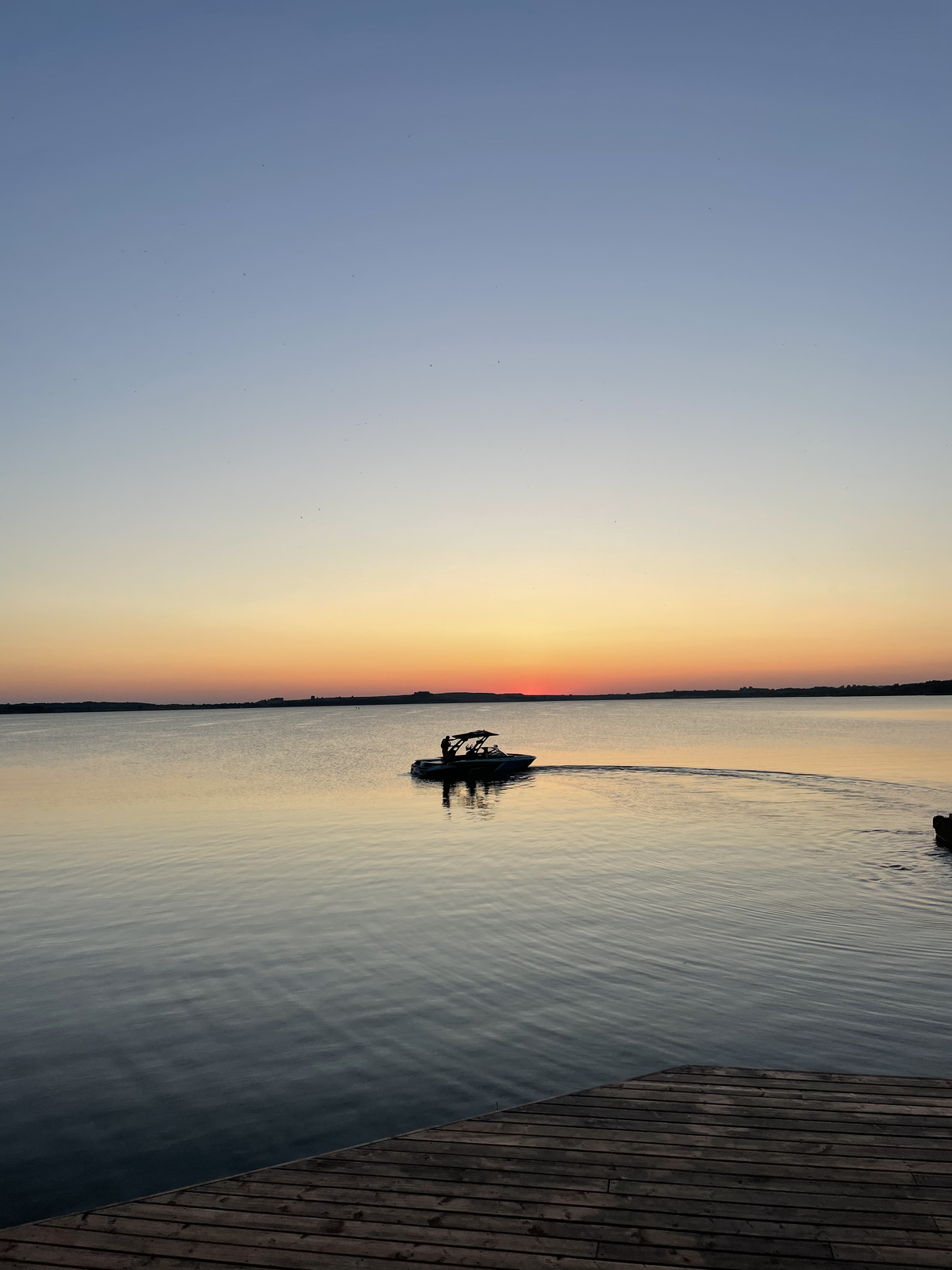 Sunset over Sylvan Lake at 2ndWind Brewery