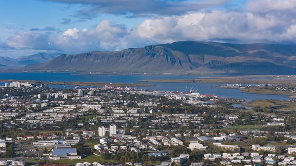 Reykjavik with Esja mountain, Iceland — photo by Gylfi Gylfason on Pexels