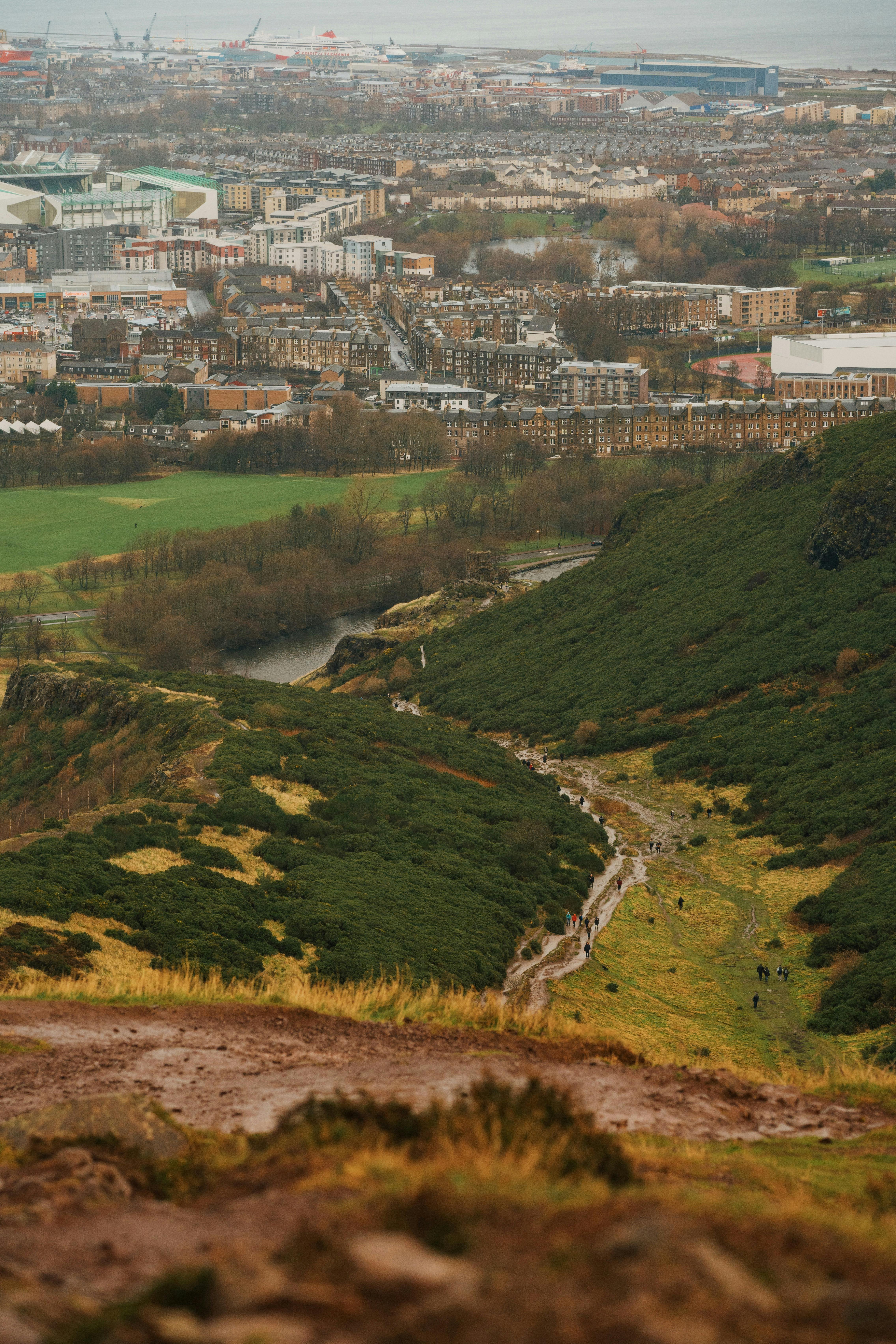 View over Edinburgh from Arthur’s Seat.