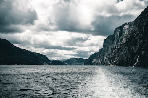 Gray scale Photography of Body of Water