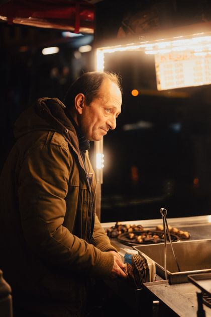 Street vendor at night in Istanbul — photo by Tolga Ahmetler on Pexels