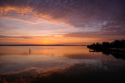 Free Sunset Over Horizon Stock Photo