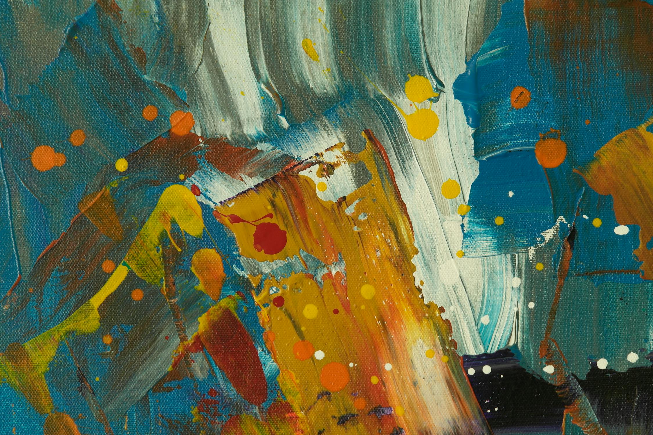 Multi-colored Abstract Painting · Free Stock Photo