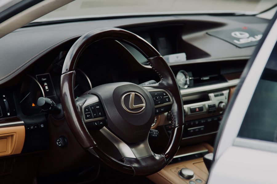 Interior detail of the Rolls Royce / Bentley — seating and finish