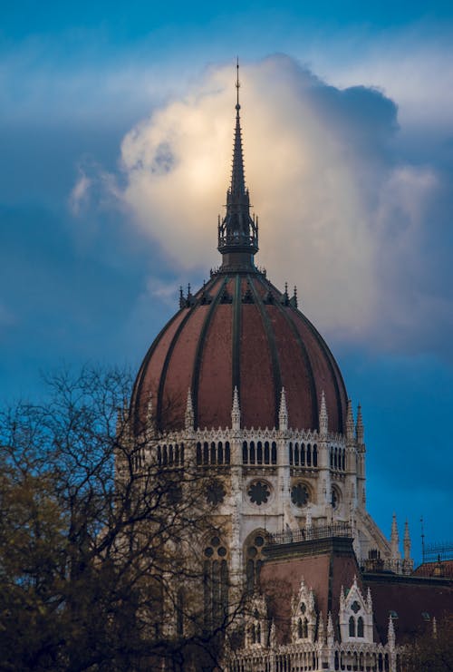 Free stock photo of budapest, clouds, hungarian parliament building