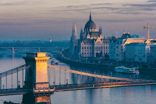 Immagine gratuita di Budapest, danubio, edificio del parlamento ungherese