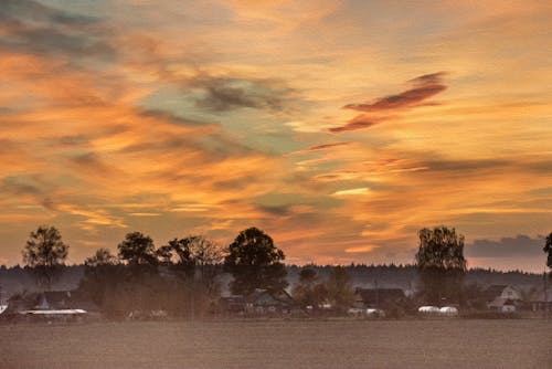 Immagine gratuita di cielo al tramonto, ora d'oro, tramonto