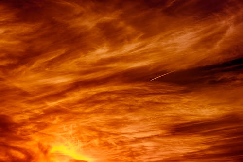 Immagine gratuita di cielo arancione, cielo drammatico, sera-sky