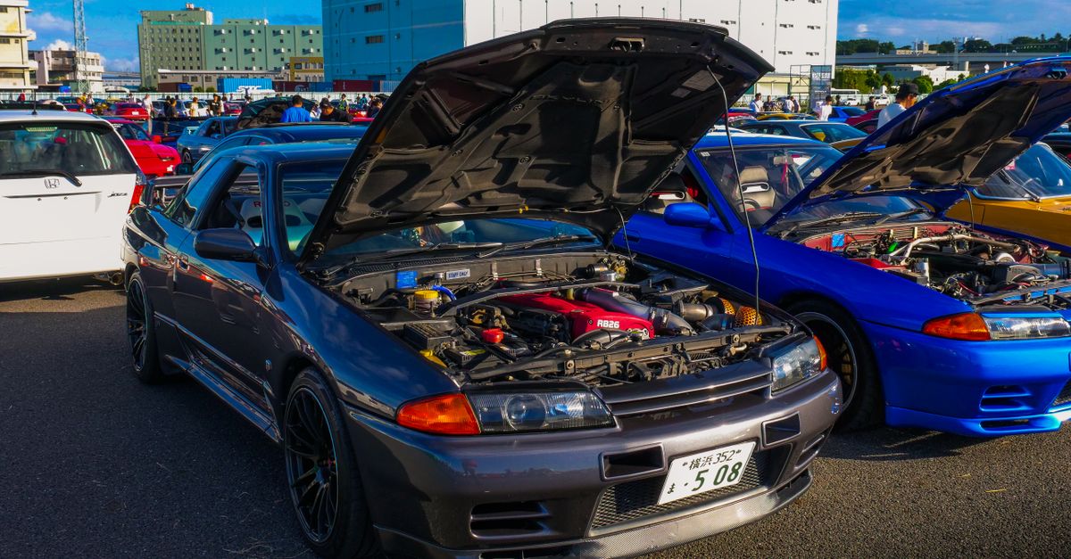 Jdm Display Classic JDM Cars Display at Outdoor Meet · Free Stock Photo