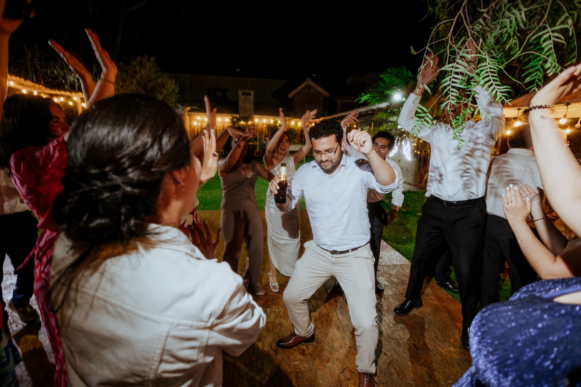 Outdoor Wedding Reception Dancing