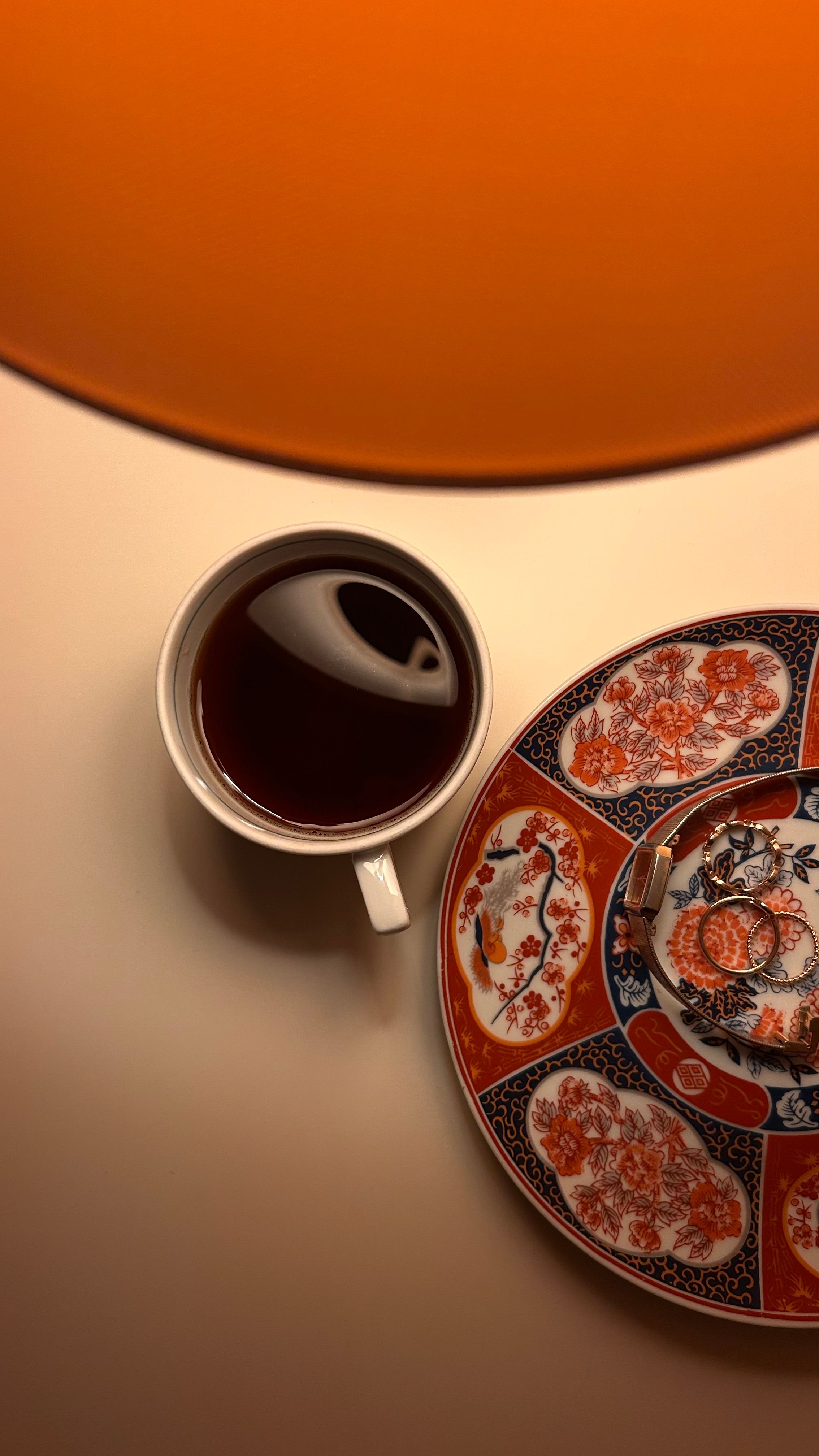 Artistic Overhead View of Tea with Artistic Asian Design · Free Stock Photo