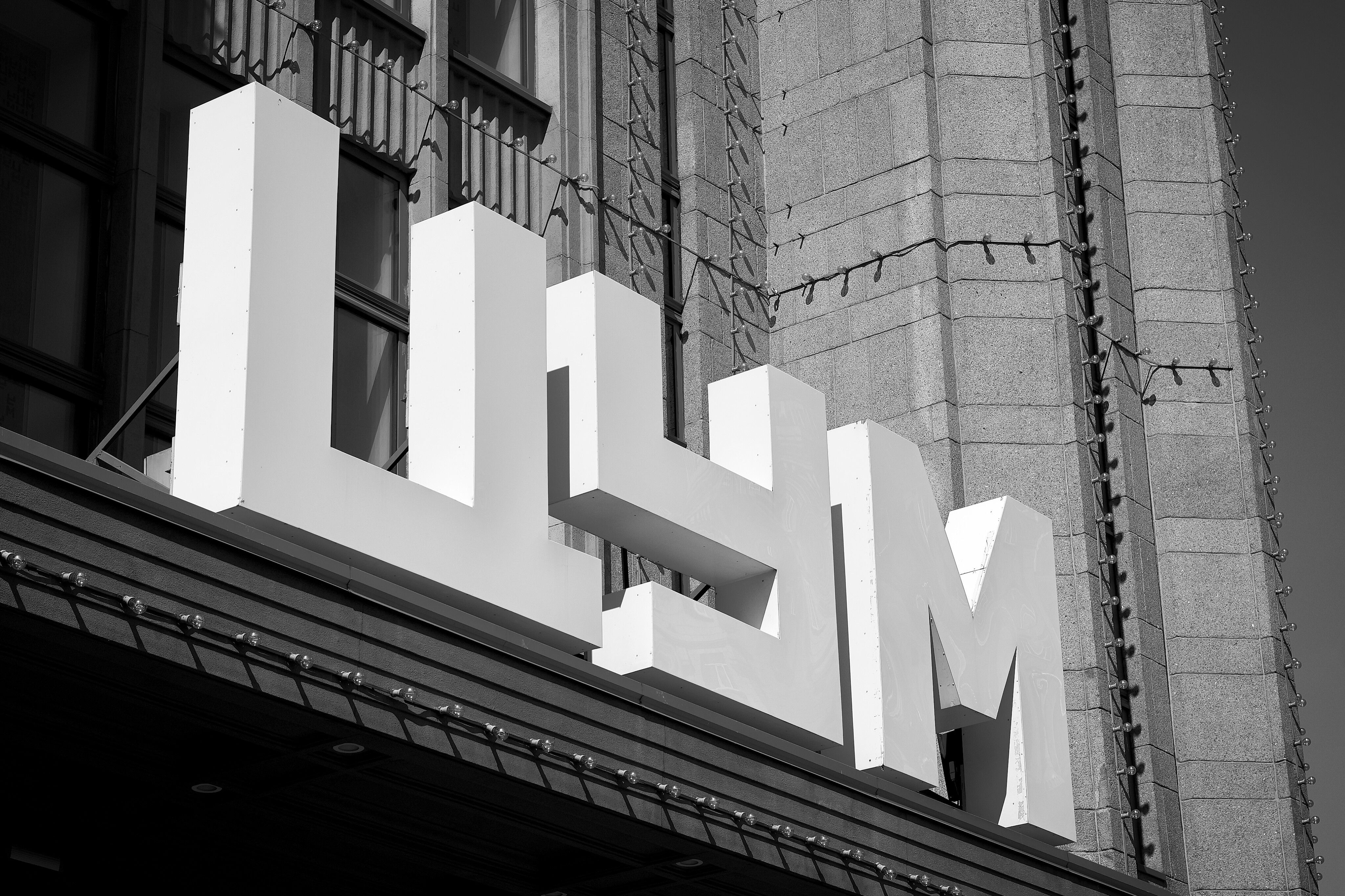 Black and White Urban Building Signage · Free Stock Photo