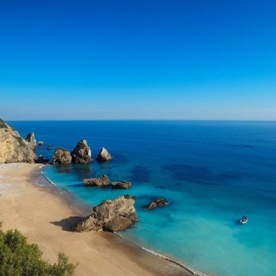 Aerial view of a pale sand beach — photo by Théo Cold on Pexels