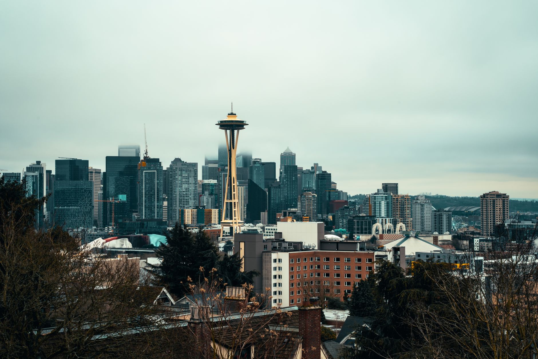 Breathtaking view of Seattle's skyline with the Space Needle standing tall.