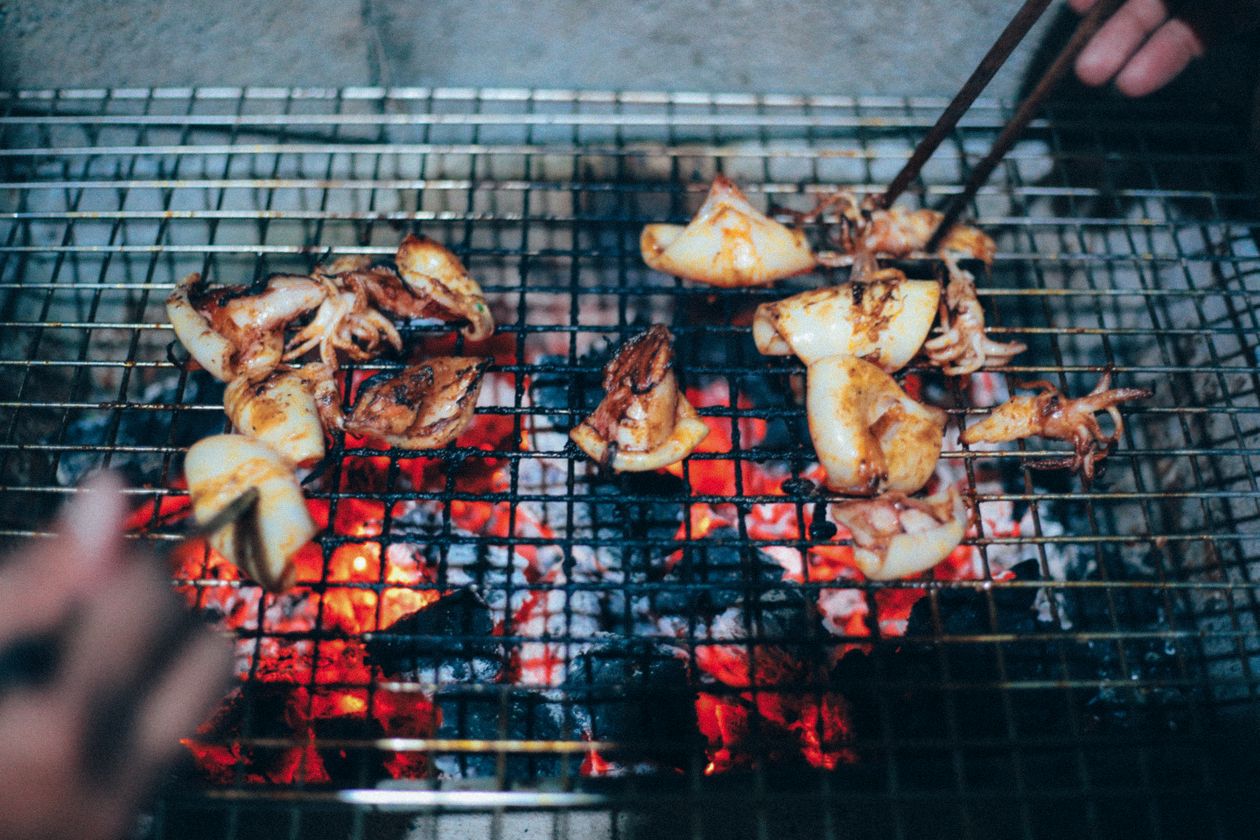 Mực nướng than hoa kiểu Phú Quốc