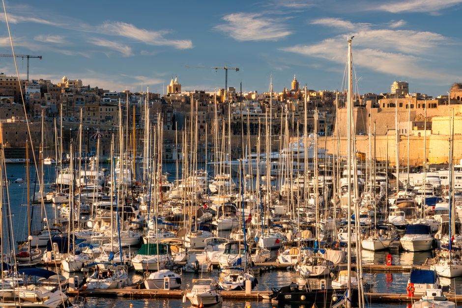 Outstanding Atrevida Private Boat Charters around the Maltese Islands Review: Your Ultimate Guide to Malta's Hidden Bays Review 2026 - A vibrant harbor in Malta filled with numerous yachts and sailboats, set against a historic cityscape.