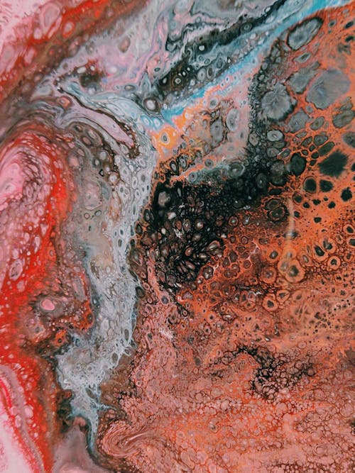 Close-Up Photo Of Abstract Painting